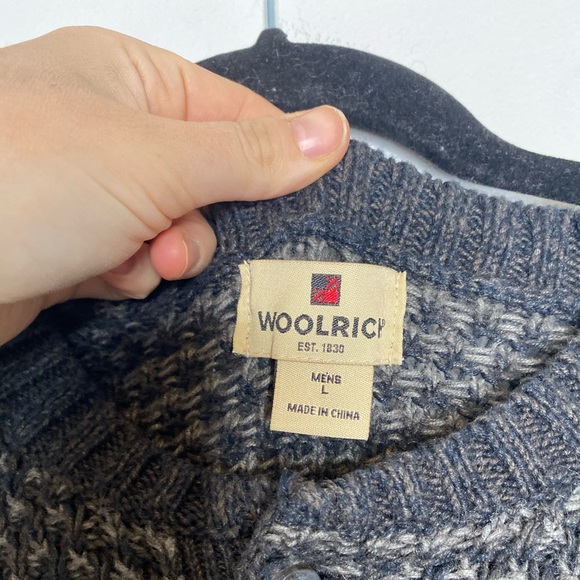 Woolrich Men’s Pullover Knit Sweater Size Large - Picture 3 of 7